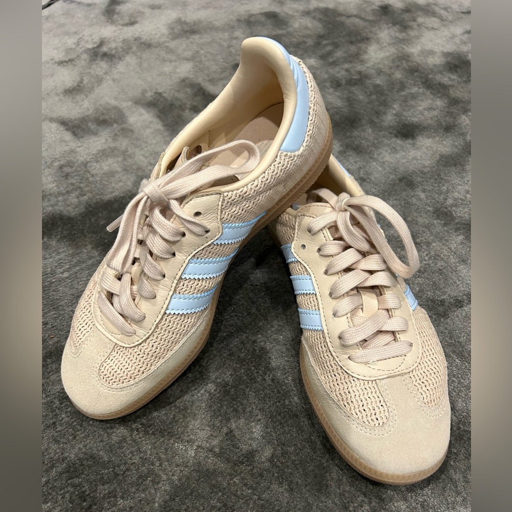 Adidas Samba OG Cream /Light Blue women’s sneakers